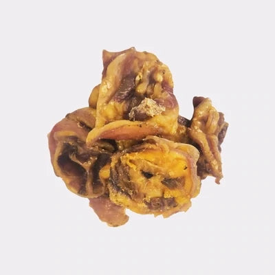 A Hilltop Pet Food Pork Crunch (Inner Ear) dog chew displayed on a plain white background.