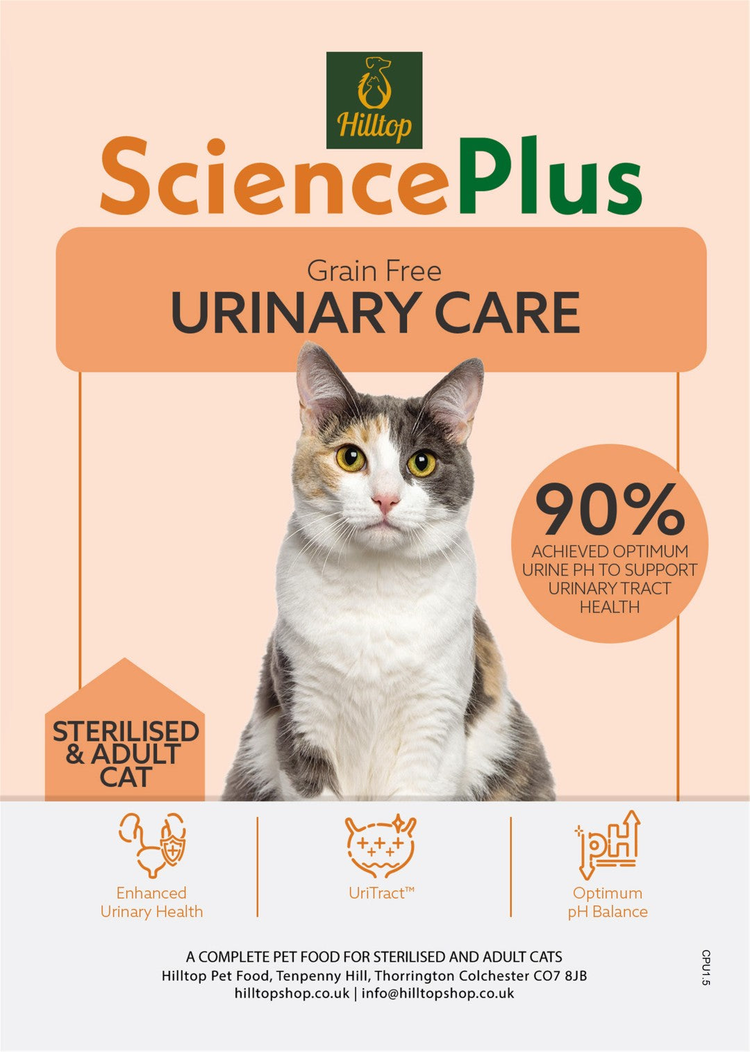 Hilltop Science Plus Cat Food - Hypoallergenic Urinary Care