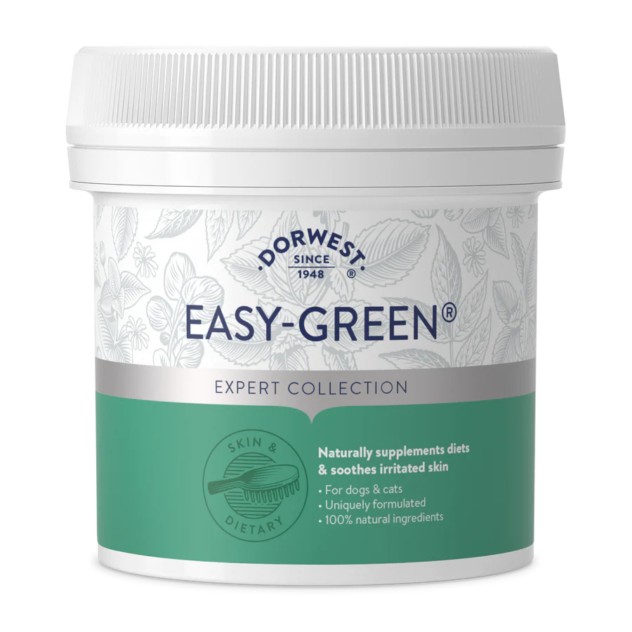 Hilltop Pet Food Dorwest Easy-Green® Powder For Dogs And Cats—super greens for skin and overall pet health support.