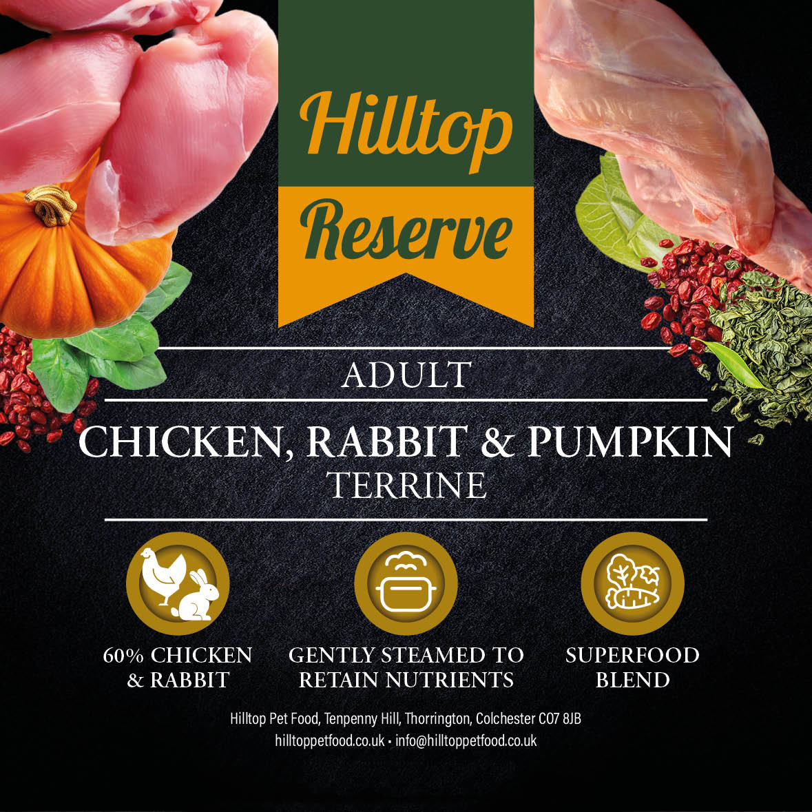Hilltop Reserve - Chicken, Rabbit & Pumpkin Terrine 300g