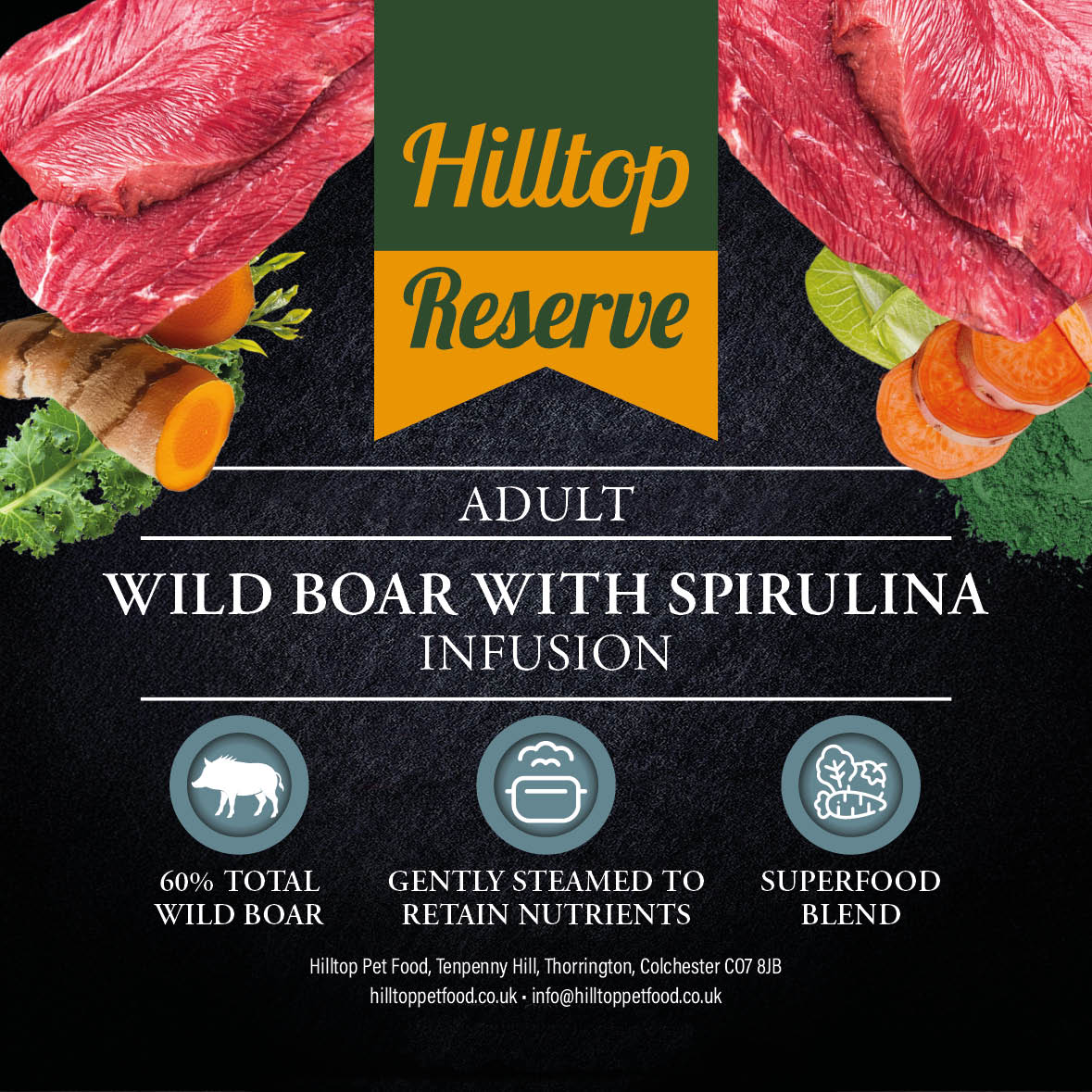 Hilltop Reserve - Wild Boar with Spirulina Infusion 300g