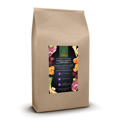 Hilltop Superfood 65 Adult Dog Food—English Country Duck with parsnip, beetroot, orange, asparagus & pumpkin.