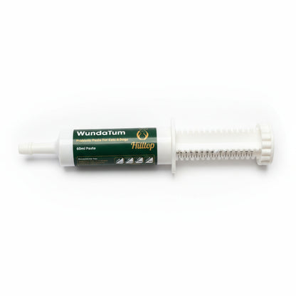 WundaTum Digestive Care Rapid Probiotic Paste for Cats & Dogs - 60ml syringe on a white surface