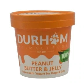 Hilltop Pet Food Durham organic kefir yoghurt - dog ice cream alternative, Peanut Butter & Jelly flavour