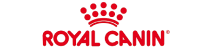 Royal Canin logo with red crown-shaped graphic above the brand name in bold red letters on a light background.
