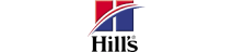 Hill’s Pet Nutrition logo featuring red, white, and blue blocks with a curved line and the word Hill’s below.